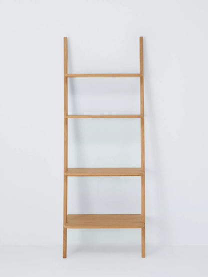John Lewis Leaning Bookcase, FSC Certified (Oak Veneer/Solids), Natural