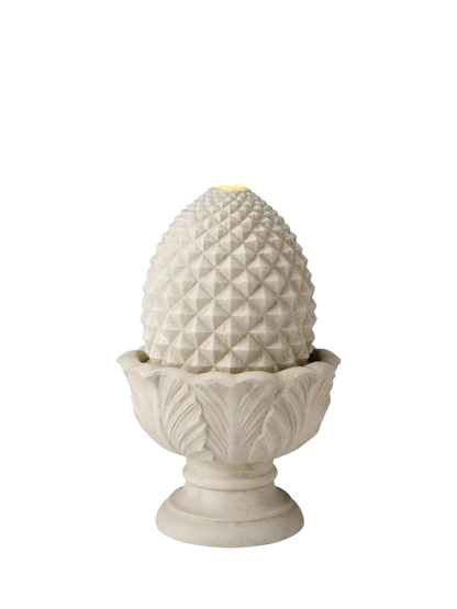 Kaemingk Artichoke Stone Effect LED Water Feature, White Natural