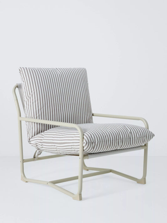 John Lewis Marcy Sling Garden Chair, Greige