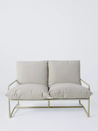 John Lewis Marcy 2-Seater Sling Garden Sofa, Greige