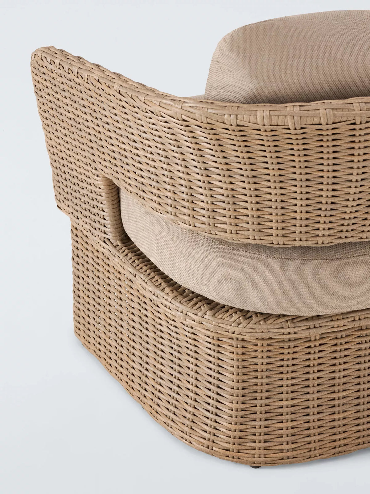 John Lewis Haven Woven 2-Seater Garden Sofa, Sandstone
