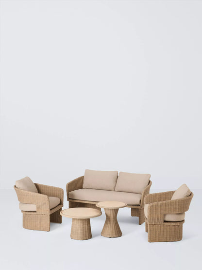 John Lewis Haven Woven 2-Seater Garden Sofa, Sandstone