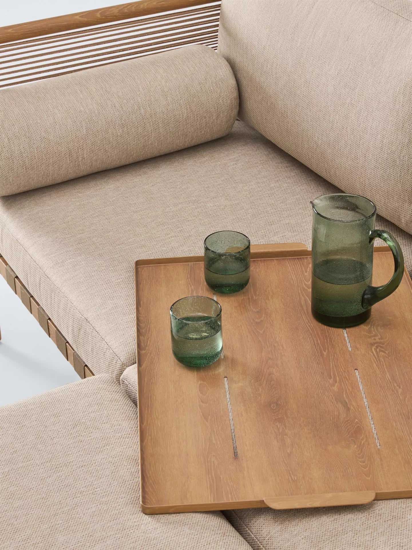 John Lewis Sahara 5-Seater John Lewis Sahara 4-Seater Modular Corner Garden Lounge Set, Mocha