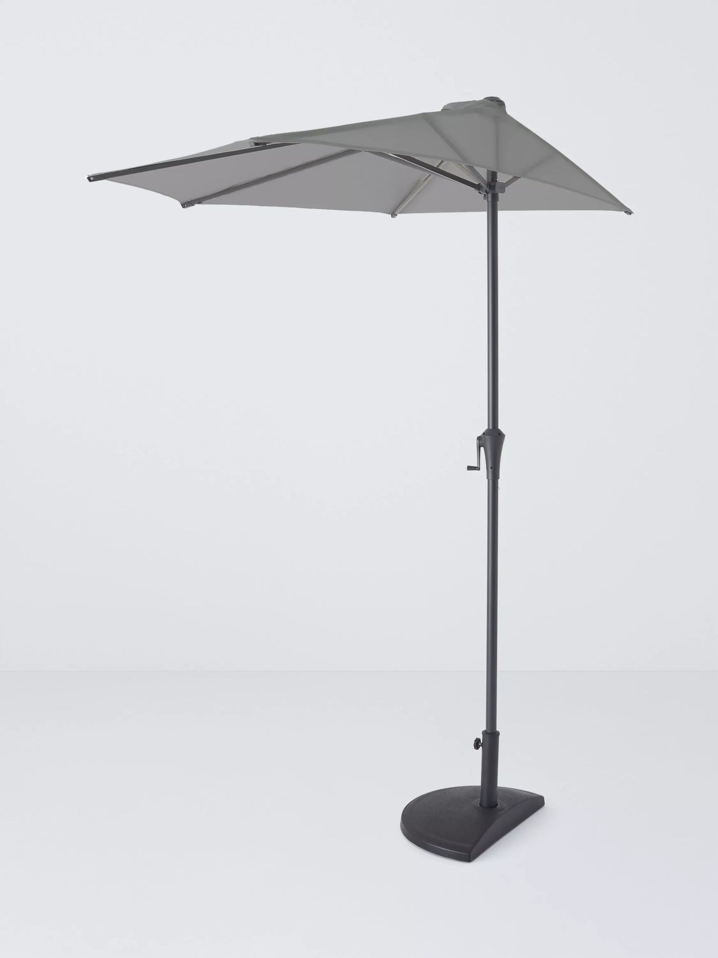 John Lewis Freestanding Balcony Parasol Grey and base