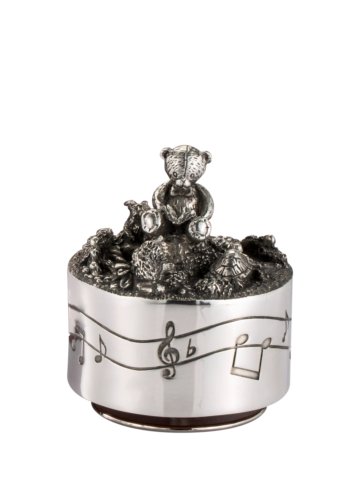 Royal Selangor Friends Pewter Music Carousel in Natural Finished Presentation Box