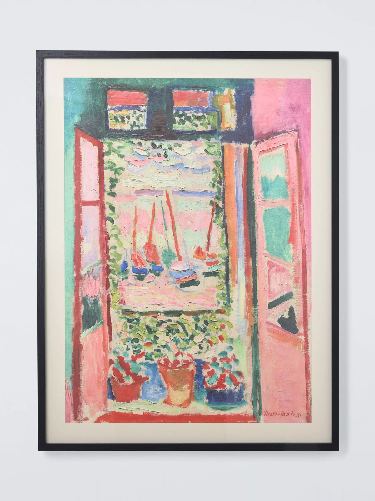 John Lewis Henri Matisse 'The Open Window, Collioure' Framed Print, 82 x 62cm, Multi