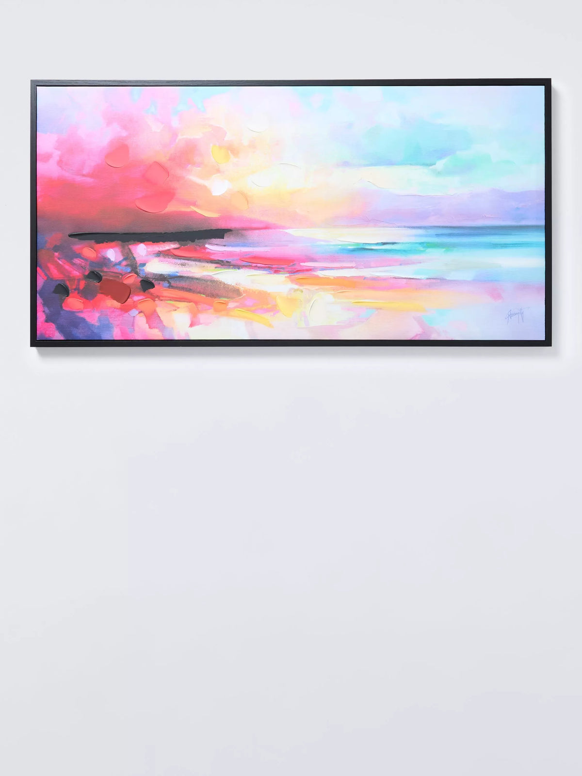 John Lewis Scott Naismith 'Spirit From Darkness' Framed Canvas Print, 52.8 x 102 list open box