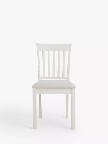 John Lewis Wilton Slatted Dining Chair, Set of 1 Single  Linen