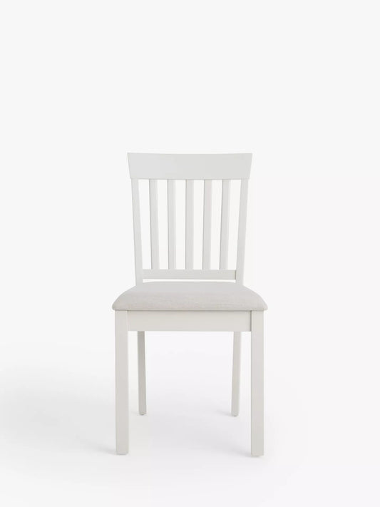 John Lewis Wilton Slatted Dining Chair, Set of 1 Single  Linen
