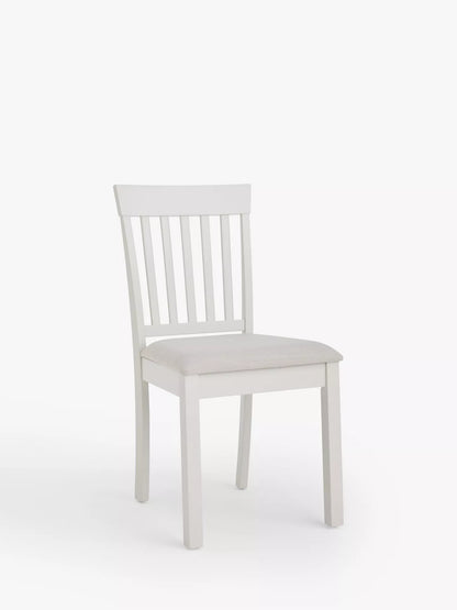 John Lewis Wilton Slatted Dining Chair, Set of 1 Single  Linen