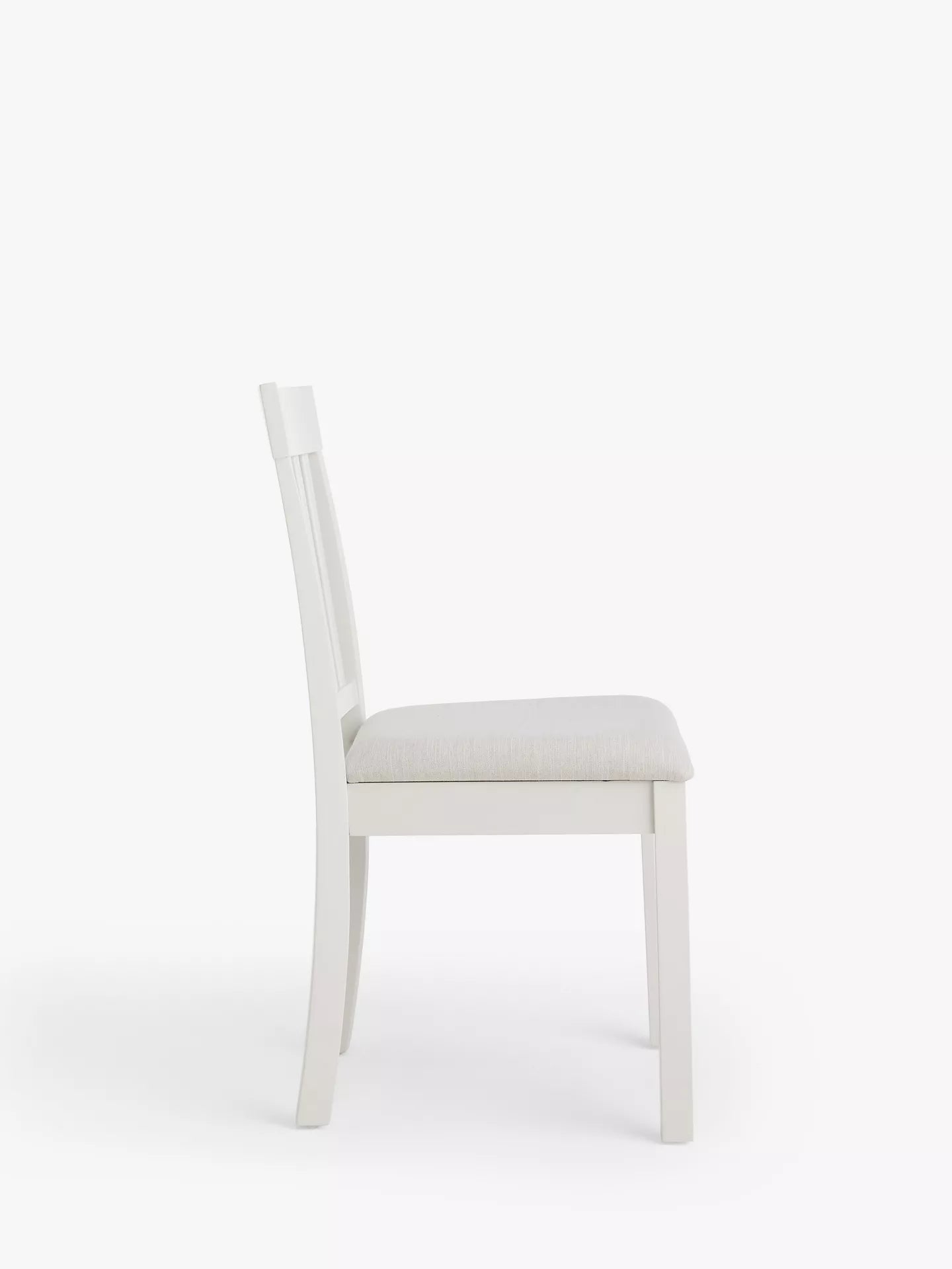 John Lewis Wilton Slatted Dining Chair, Set of 1 Single  Linen