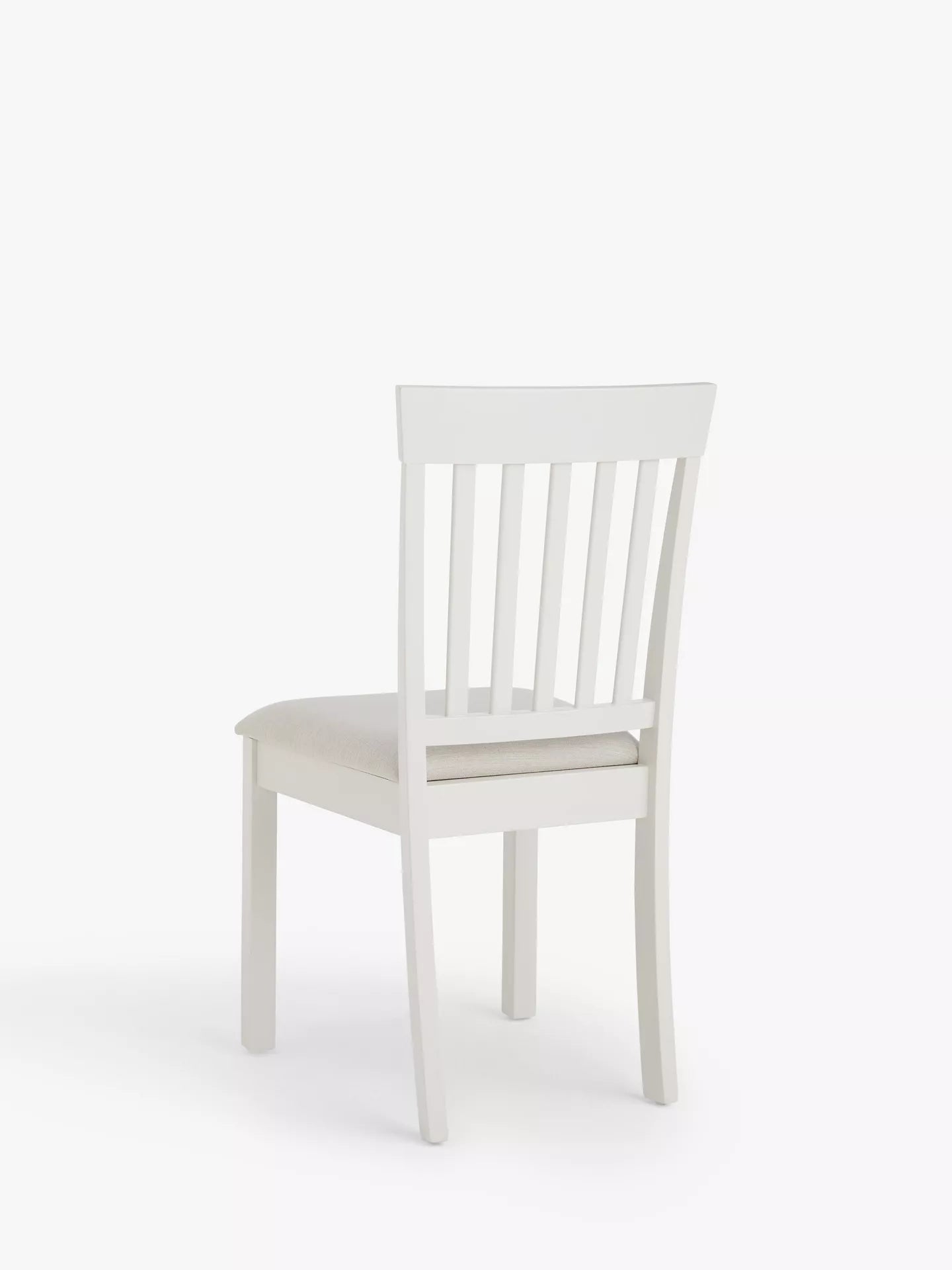John Lewis Wilton Slatted Dining Chair, Set of 1 Single  Linen