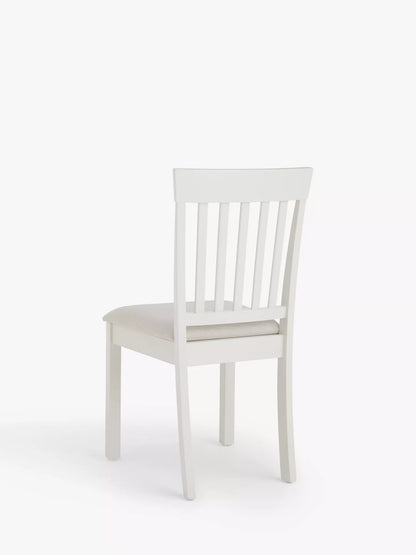 John Lewis Wilton Slatted Dining Chair, Set of 1 Single  Linen