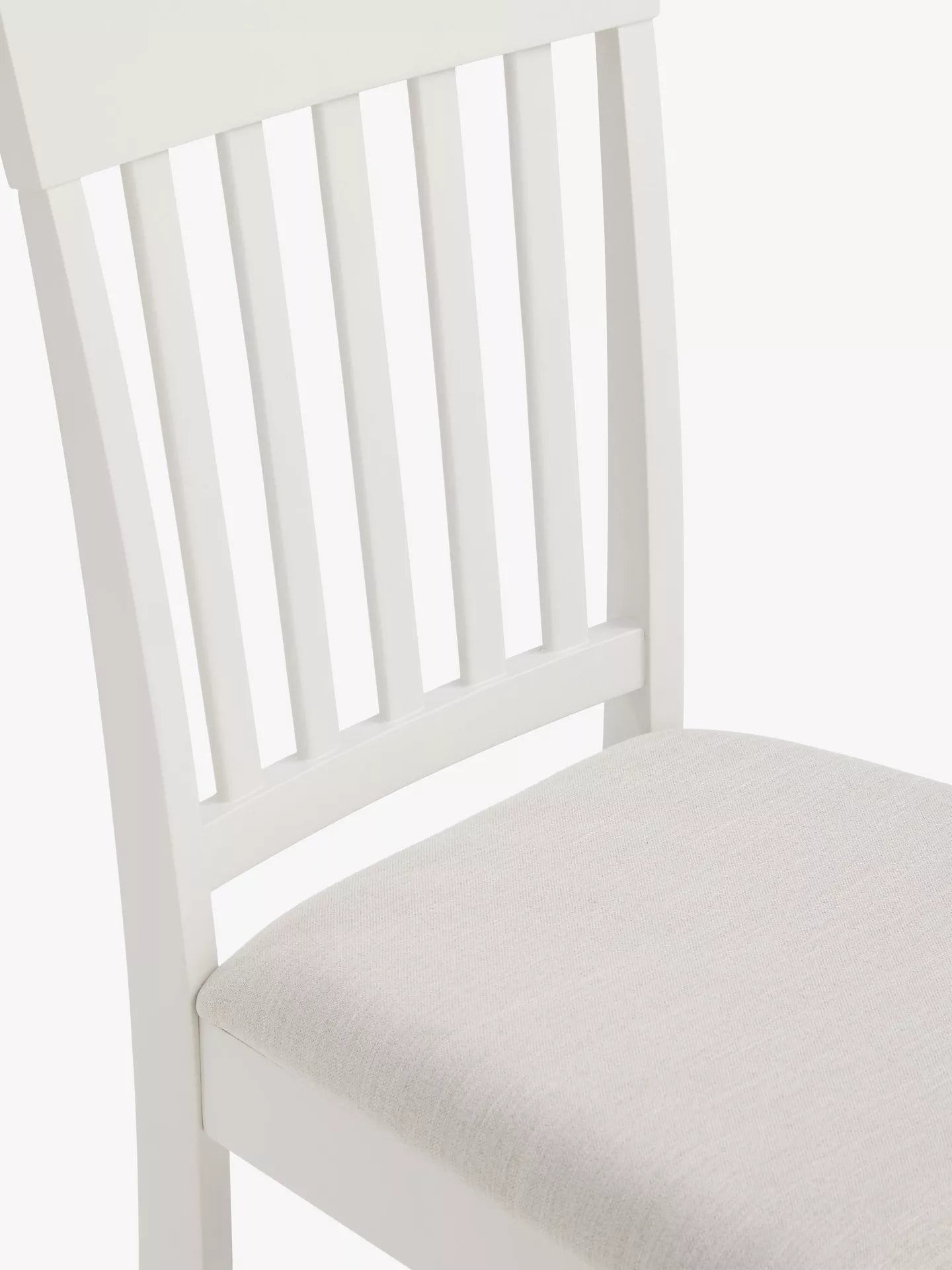 John Lewis Wilton Slatted Dining Chair, Set of 1 Single  Linen