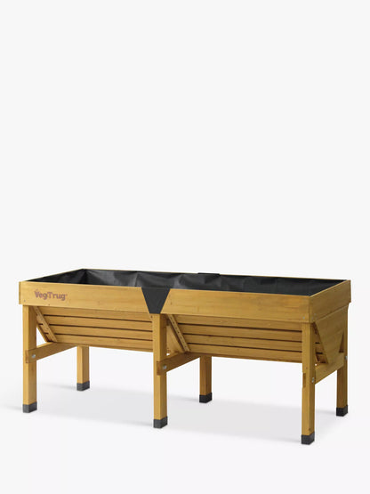 VegTrug Outdoor Medium Planter, 183cm, FSC-Certified (Cedar Wood), Natural