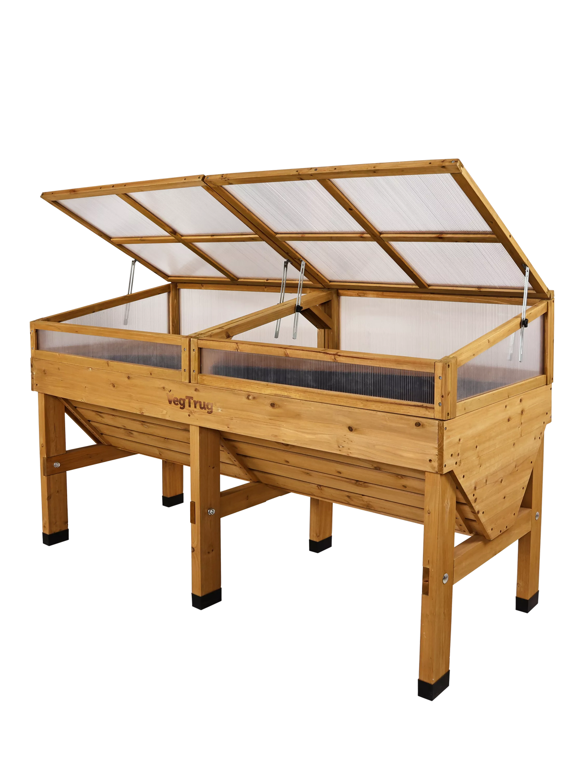 VegTrug Cedar Wood Cold Frame, 1.8m, Natural