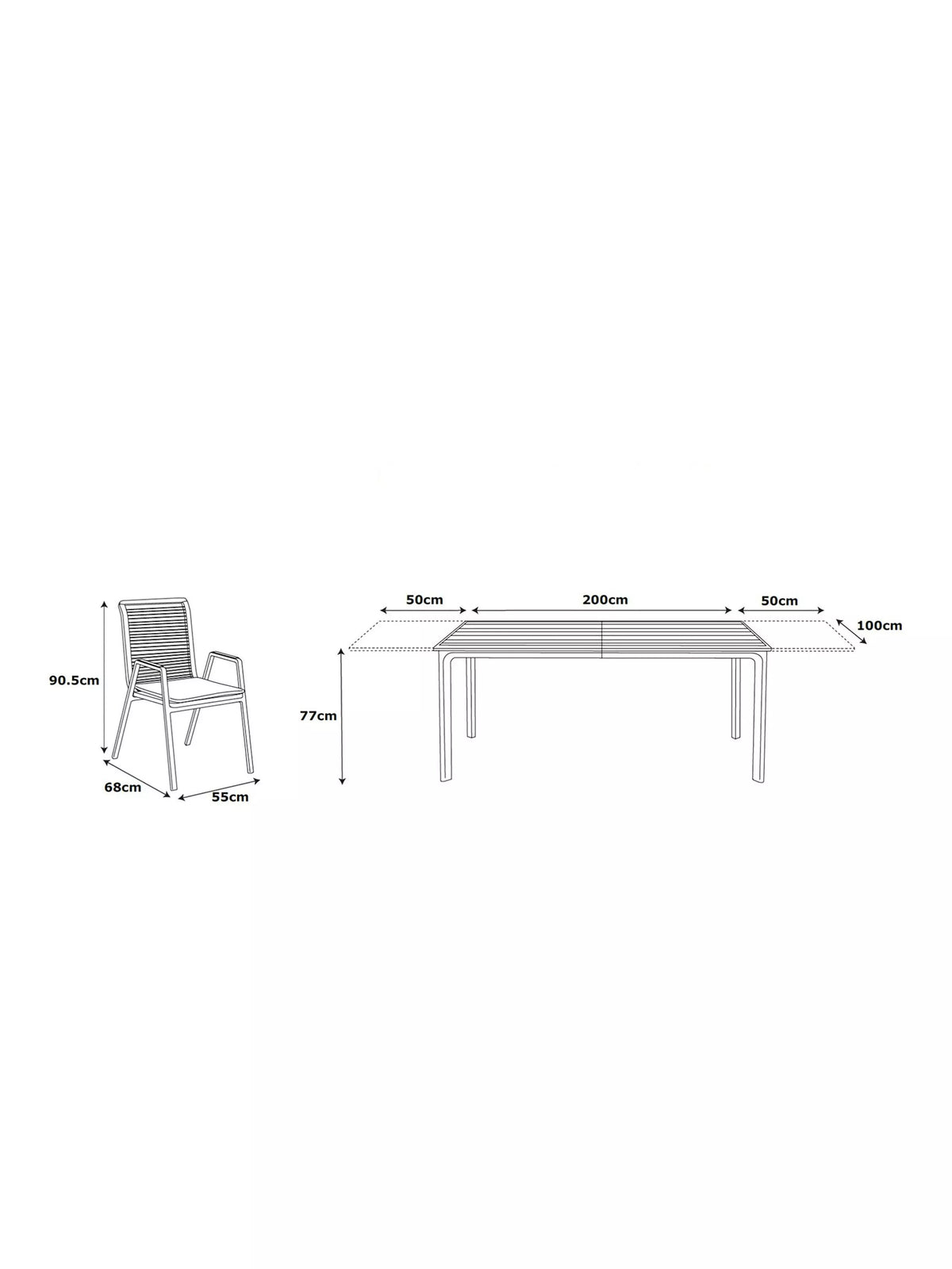 LG Outdoor Sanctuary 8-Seater Extending Garden Dining Table & Chairs Set, Birch