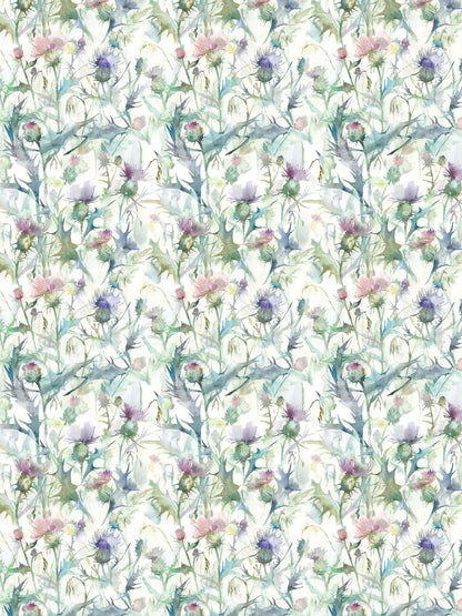 Voyage botanicus violet linen 39 m at £44 a meter