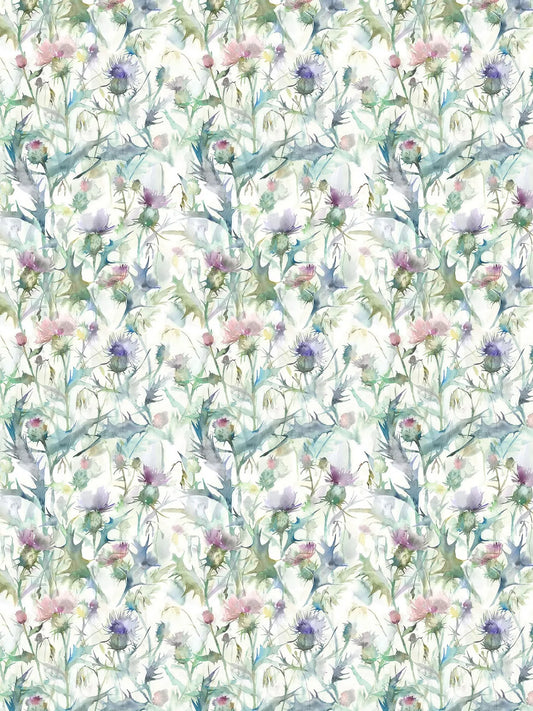 Voyage botanicus violet linen 39 m at £44 a meter