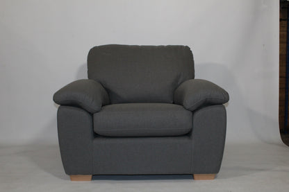 John Lewis Camden Armchair in Tweed charcoal