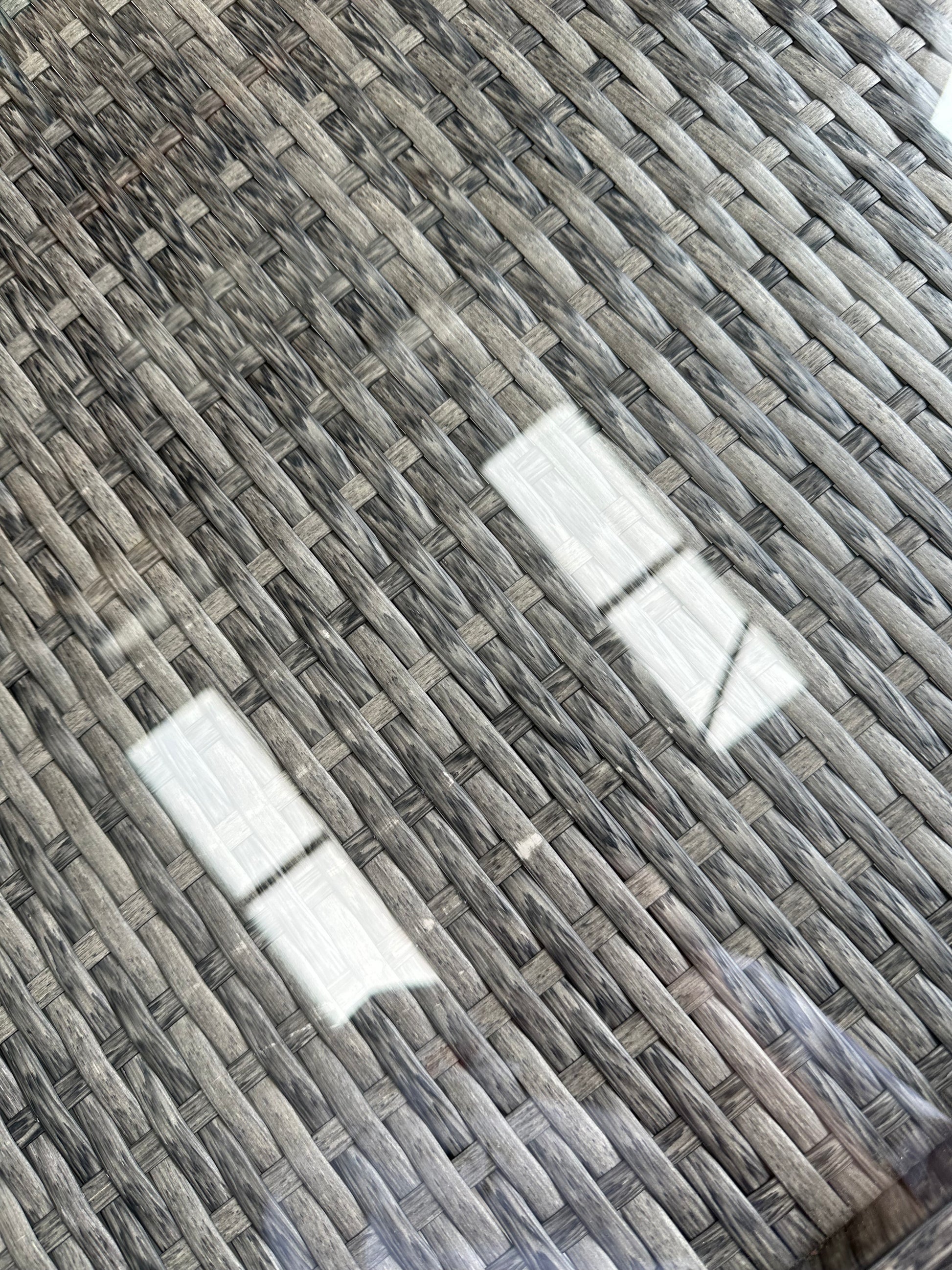 John Lewis Alora Cube 6-Seater Garden Dining Table, Sofas & Stools Set, Brown/Grey