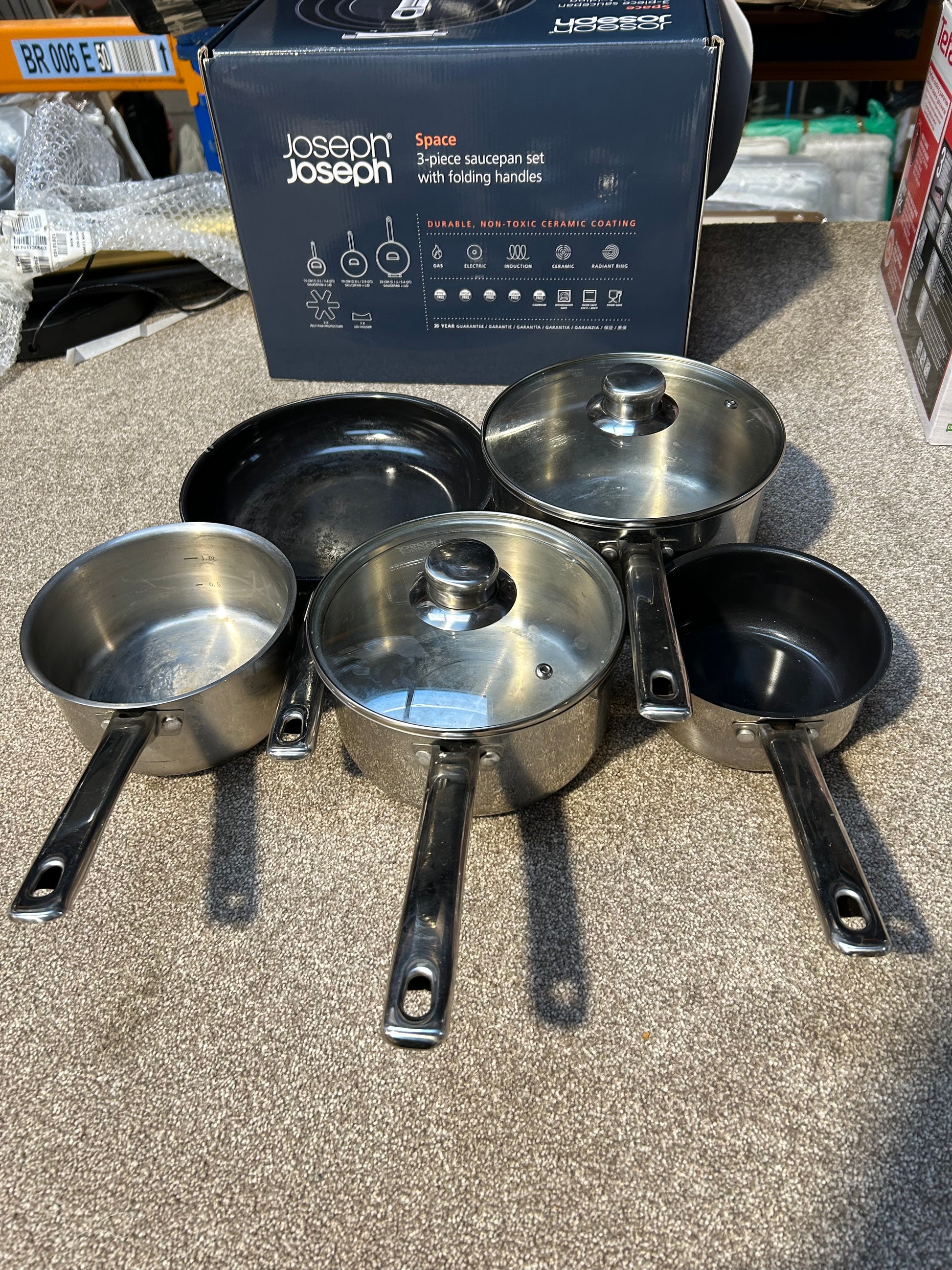 Shop all John Lewis John Lewis Stainless Steel Saucepans & Frying Pan Set, 5 Piece