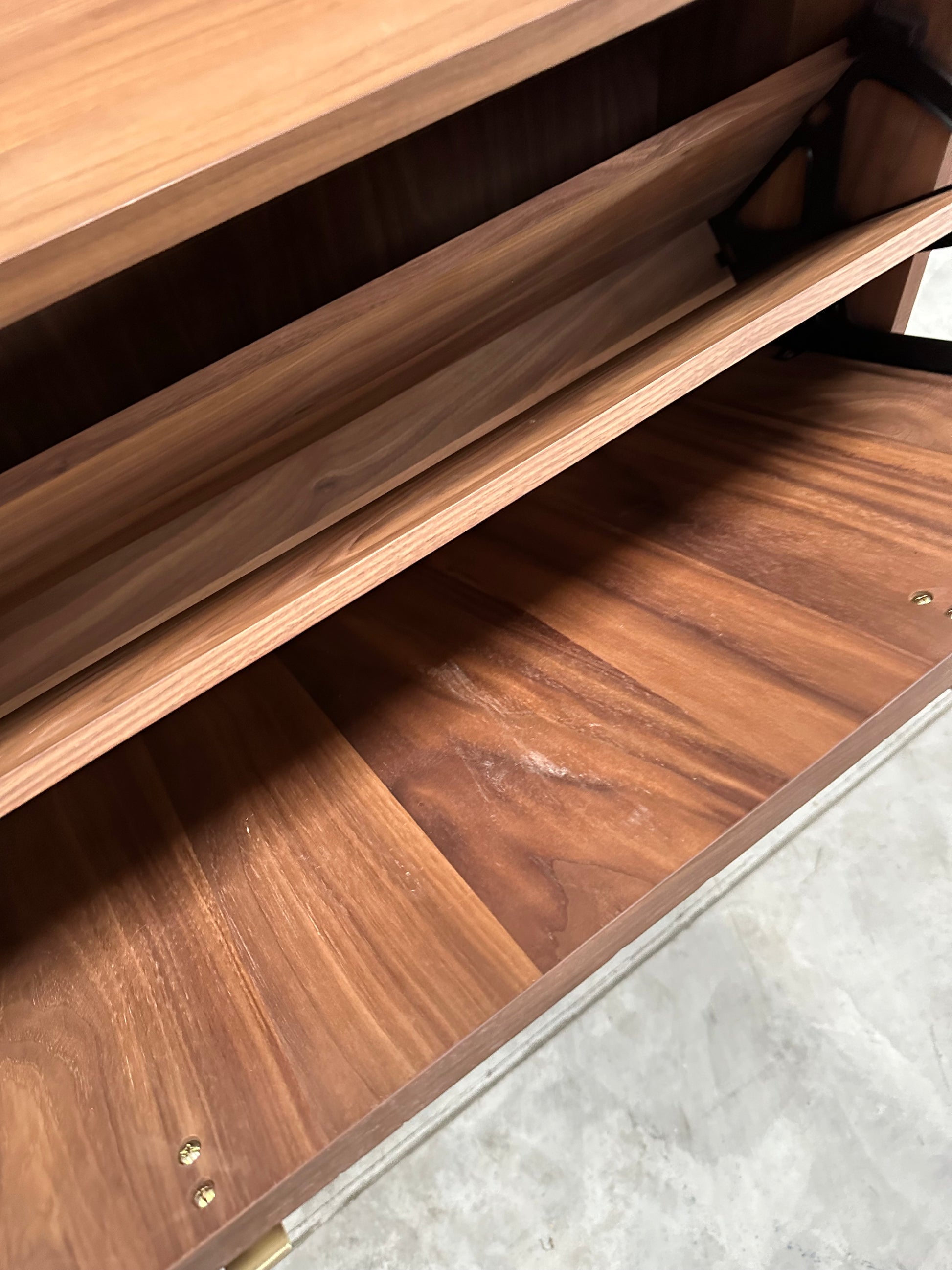 John Lewis Harvard Wide Shoe Storage Unit, Walnut