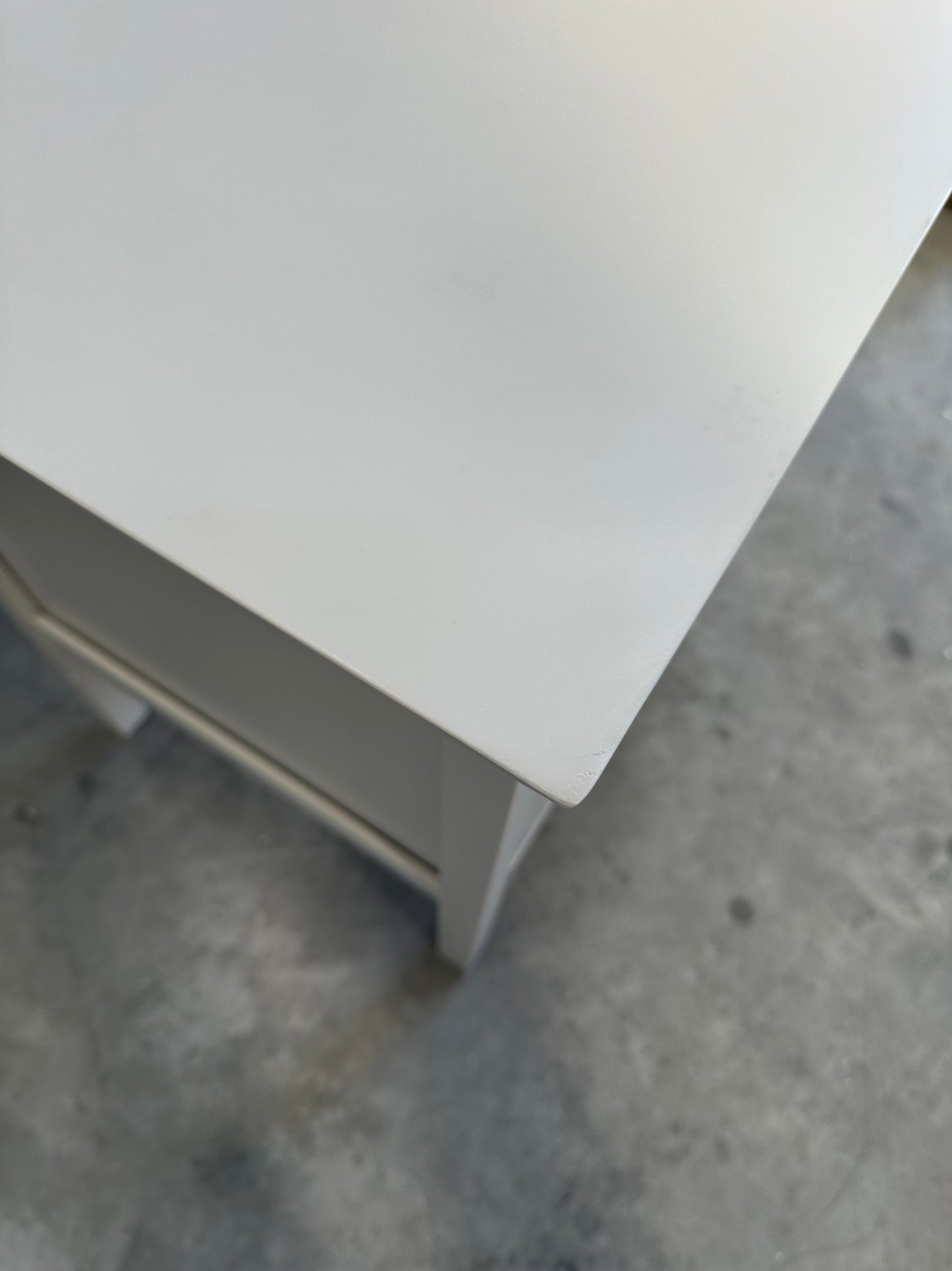 John Lewis Wilton 2 Drawer Bedside Cabinet White Storage