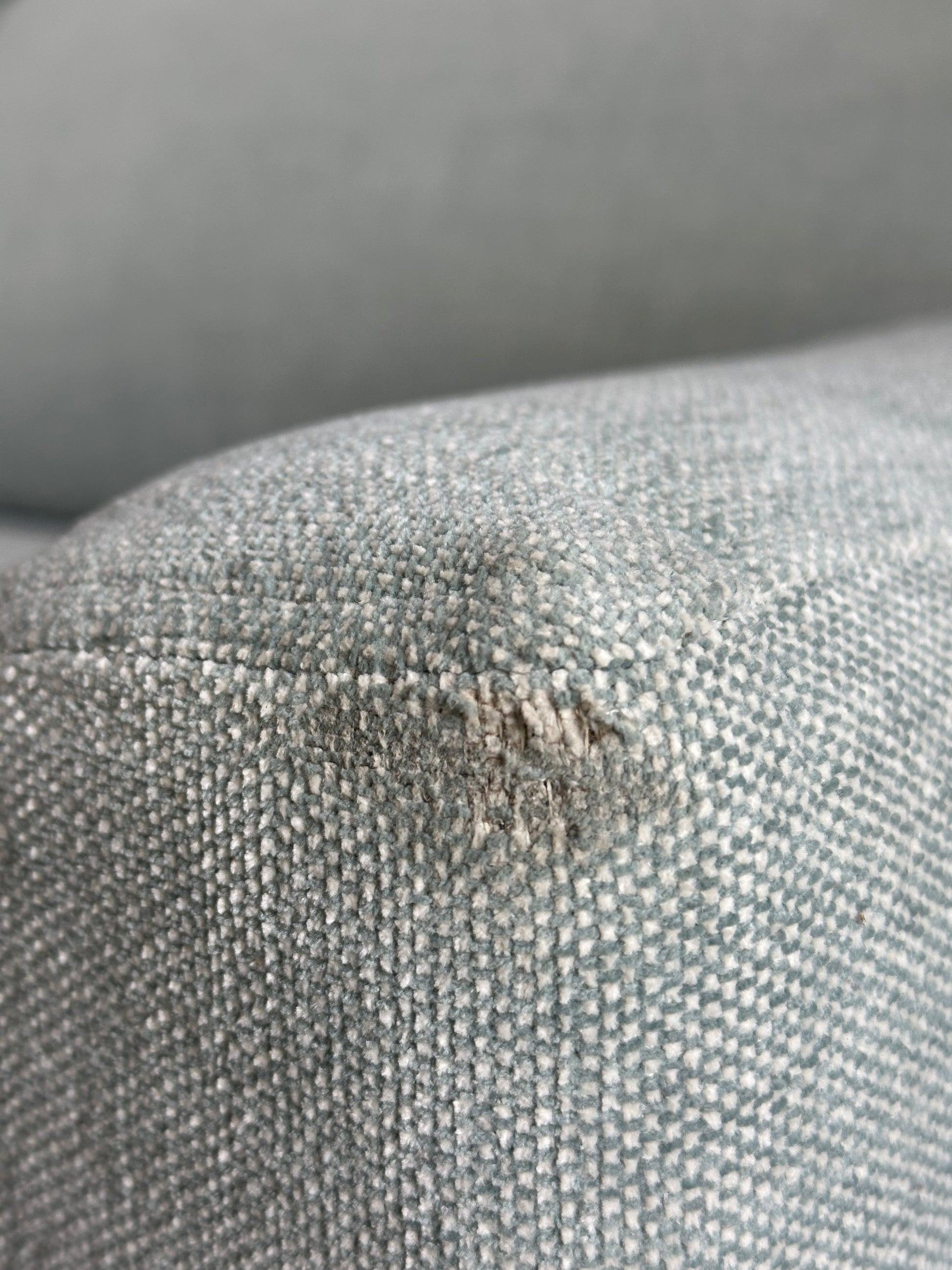 John Lewis Elevate Large 2 Seater Power Recliner Sofa, Metal Leg Aquaclean Baby Blue