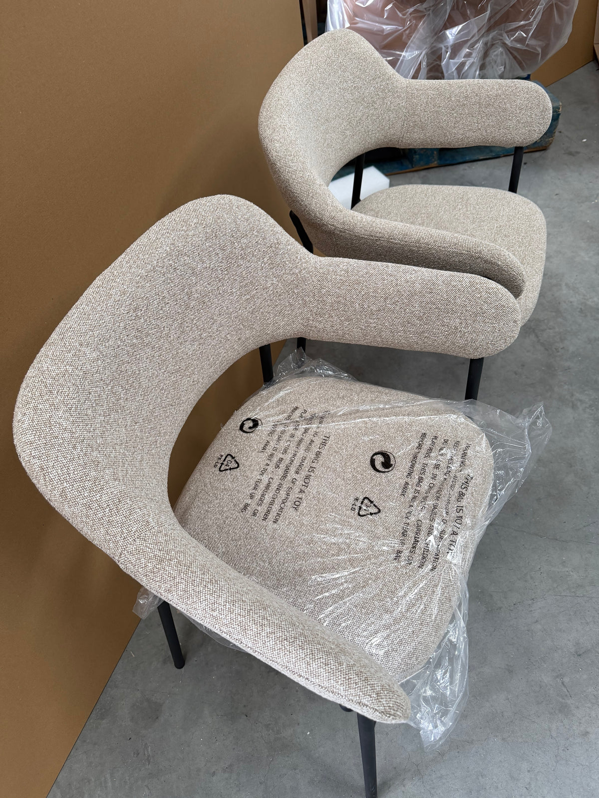 John Lewis Wise Dining Armchair, Set of 2, Taupe Kitchen
