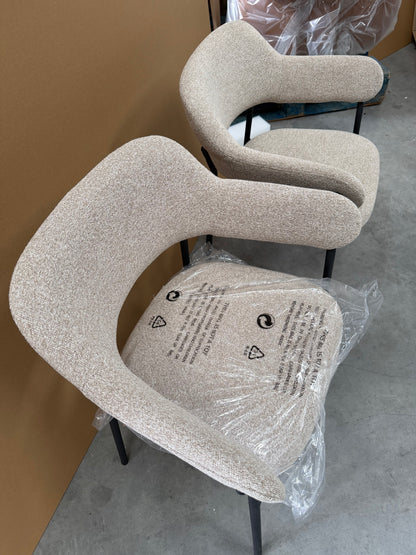 John Lewis Wise Dining Armchair, Set of 2, Taupe Kitchen