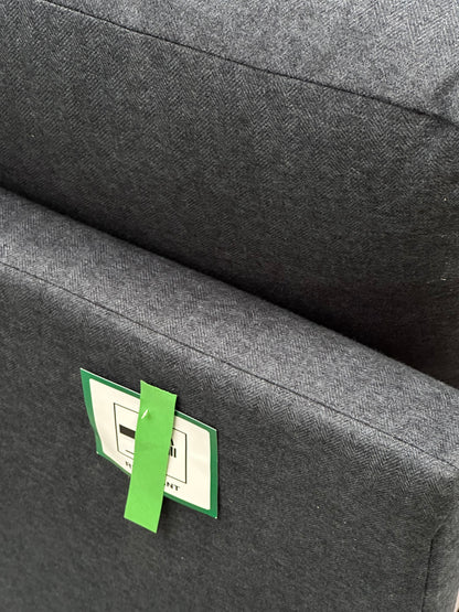 John Lewis Oliver Small Armless Soft Brusehd Tweed Navy Band A