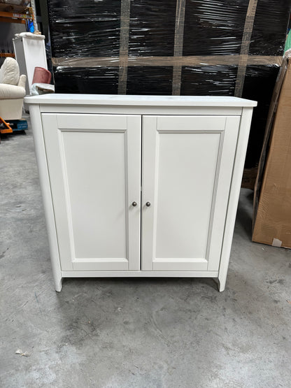 John Lewis Portsman Double Towel Cupboard, White