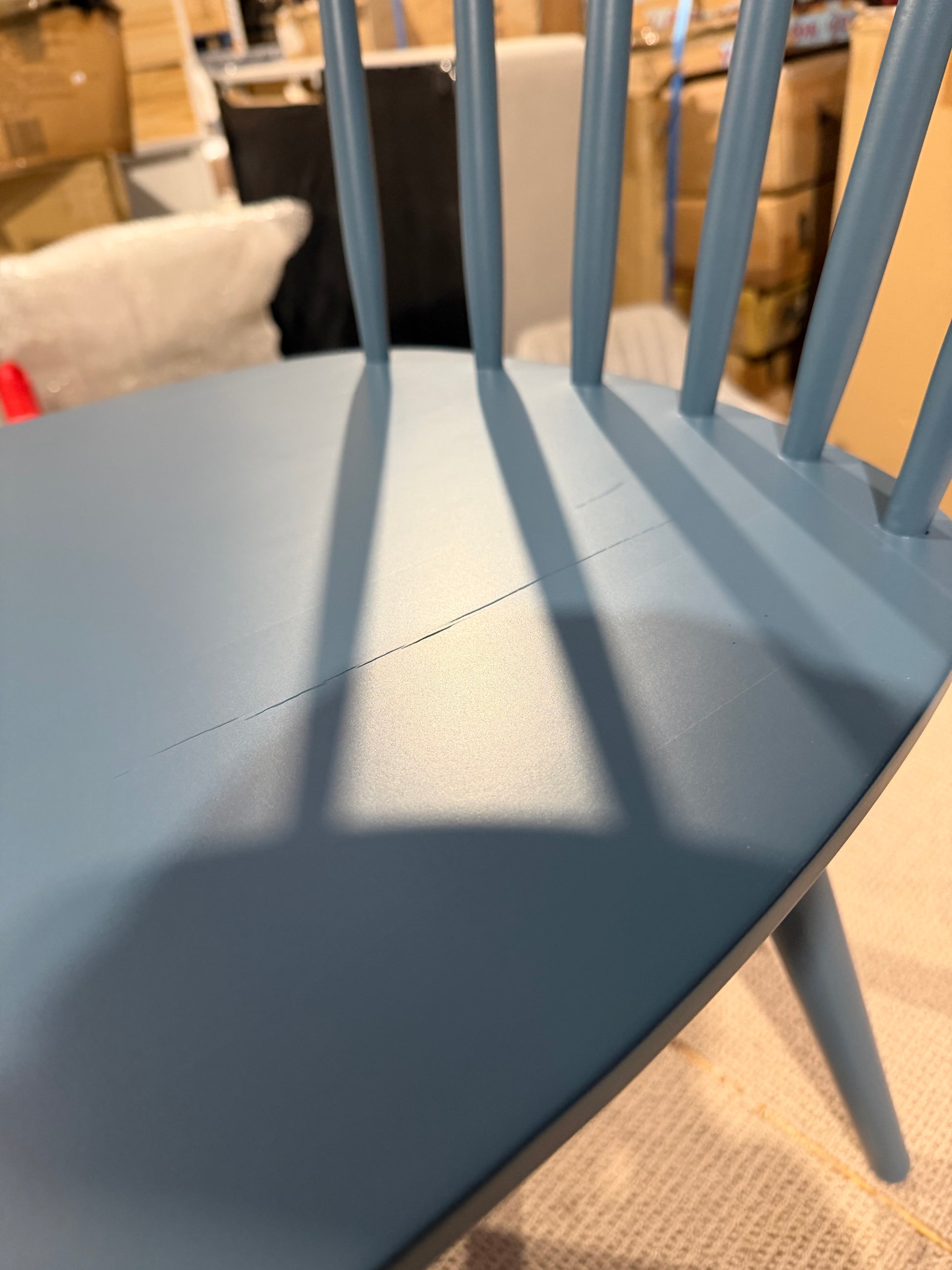 John Lewis Spindle Dining Chair Set of 2 Blue