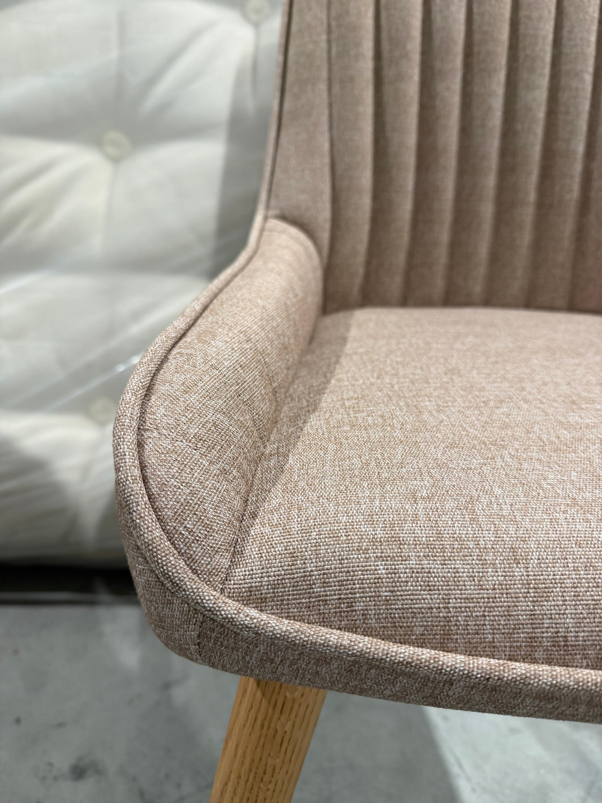 John Lewis Toronto Side Dining Chairs, Set of 1 Single Blush Natural