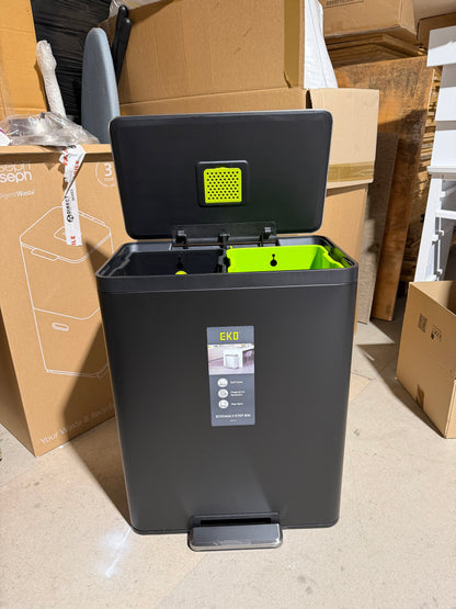 EKO Ecocasa 2 Section Recycling Pedal Bin, 2x 20L