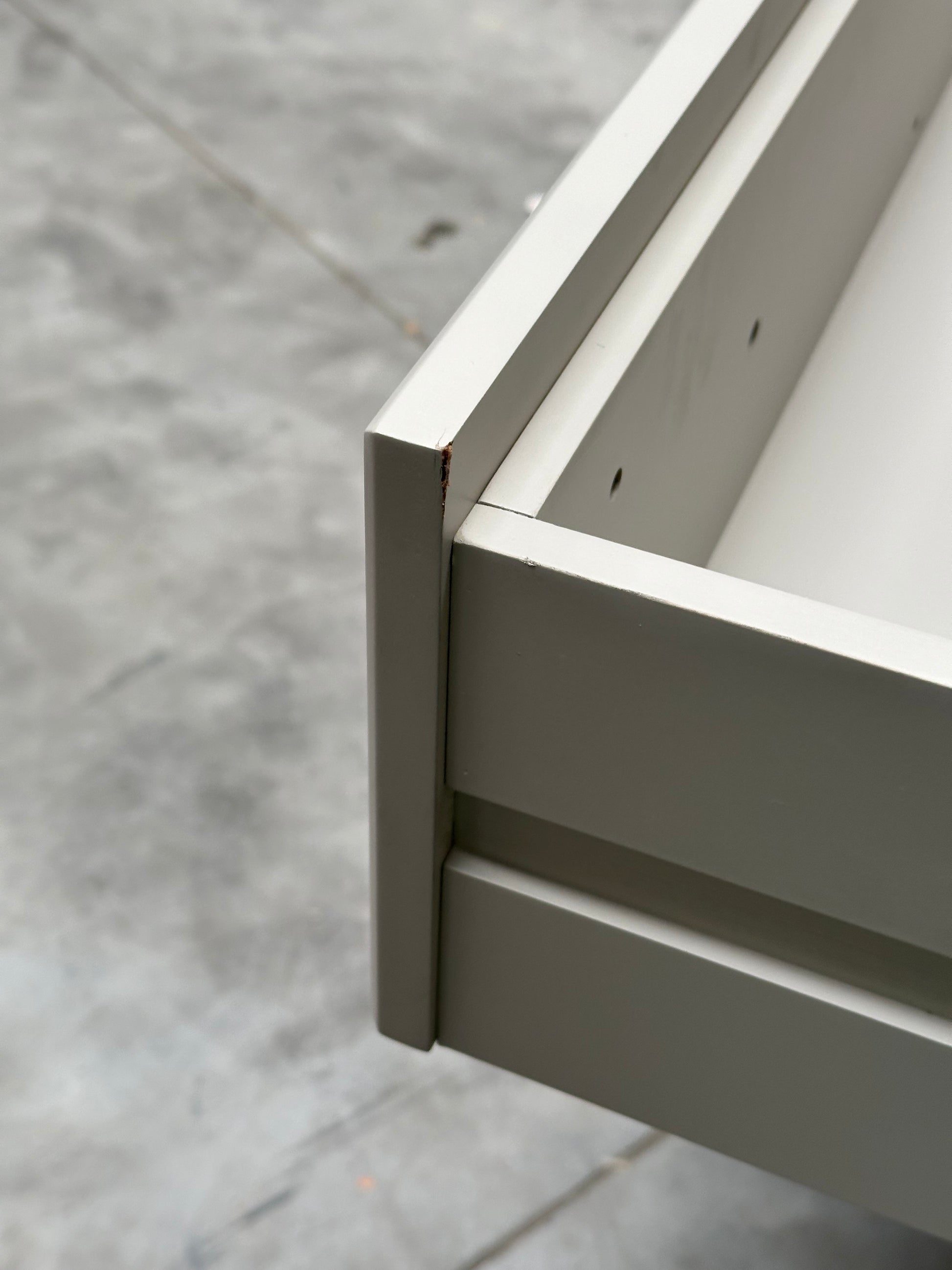 John Lewis Chest of Drawers Bobbin 3 Drawer Grey