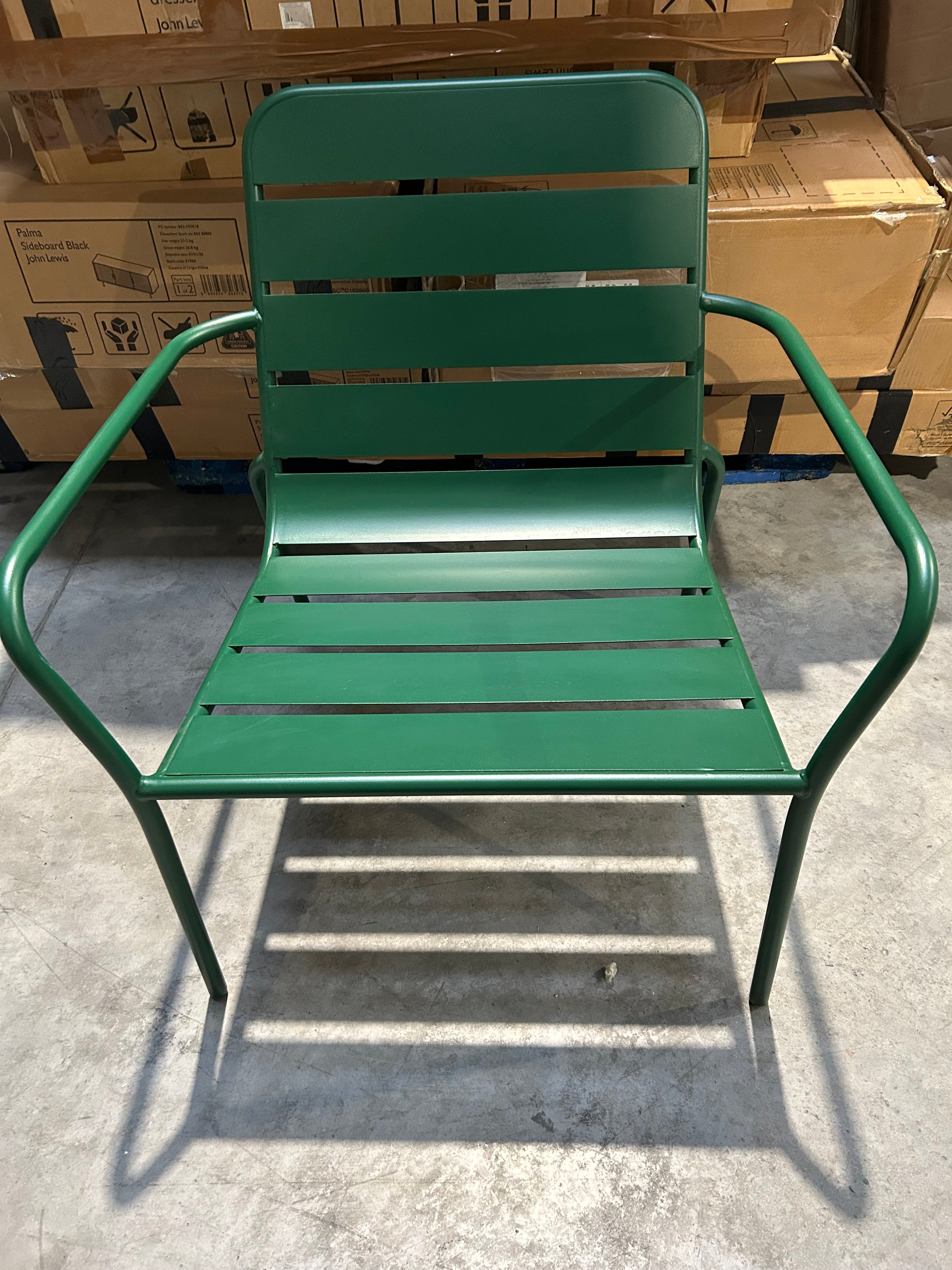 John Lewis Metal Garden Lounge Chai