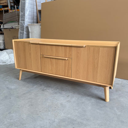 John Lewis Notch 2 Door 2 Drawer Sideboard in Oak