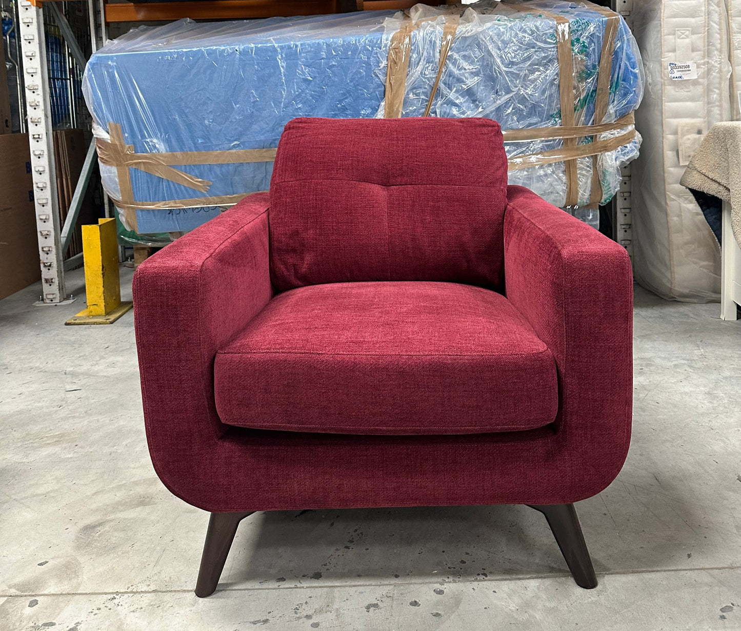 John Lewis Barbican Armchair Easy Clean Chenille Red Wine