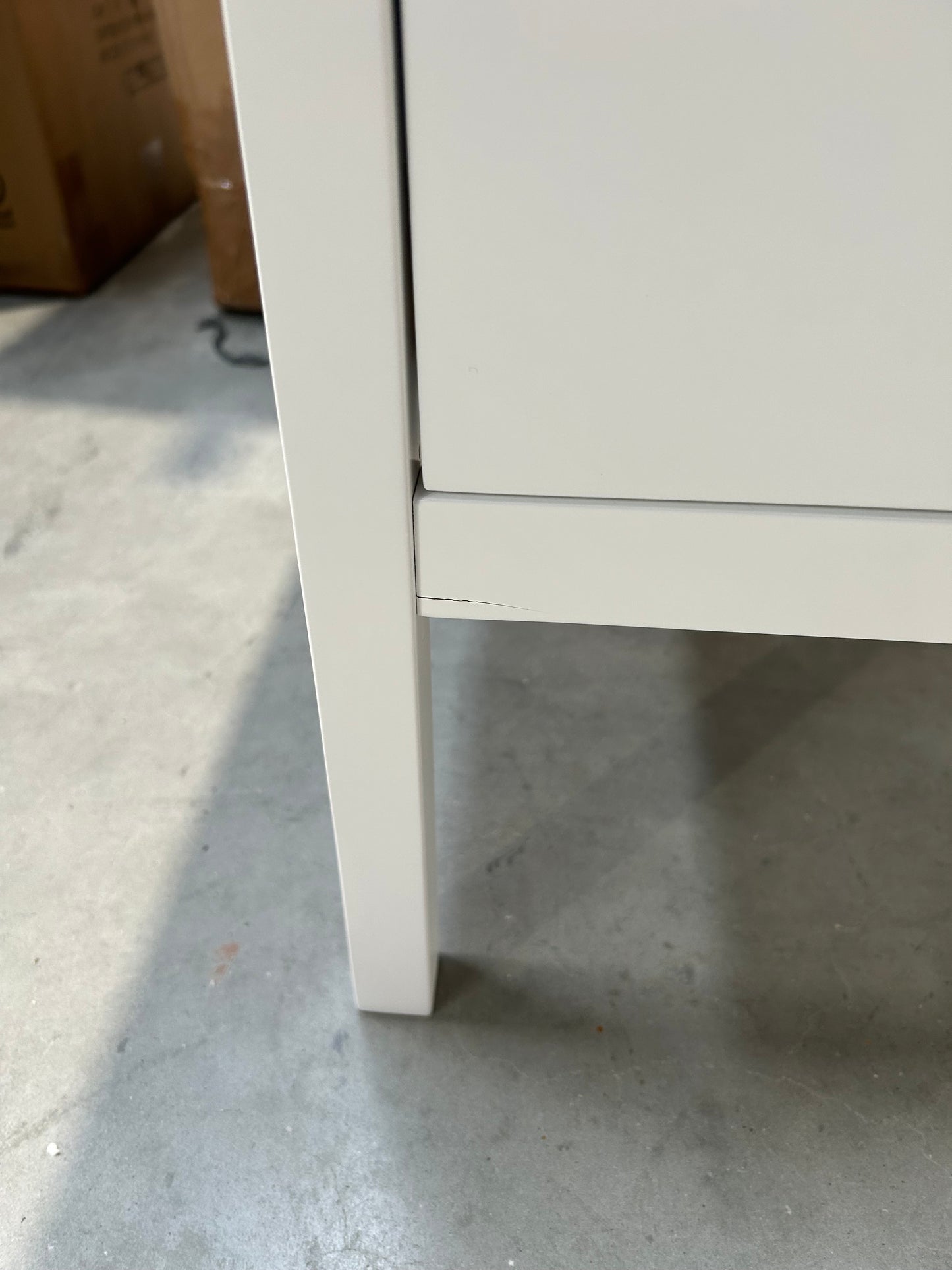 John Lewis Wilton 2 Drawer Bedside Cabinet, White