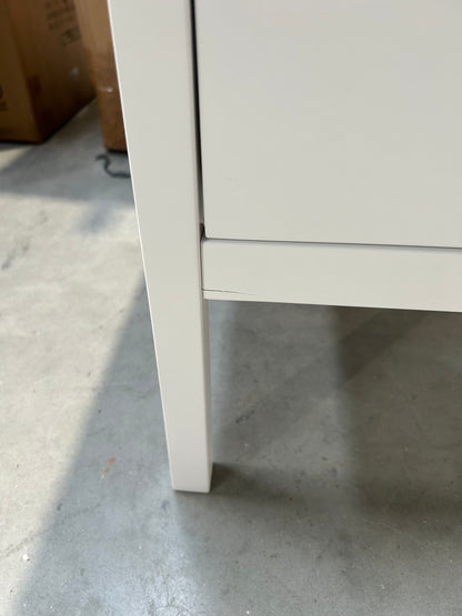 John Lewis Wilton 2 Drawer Bedside Cabinet, White