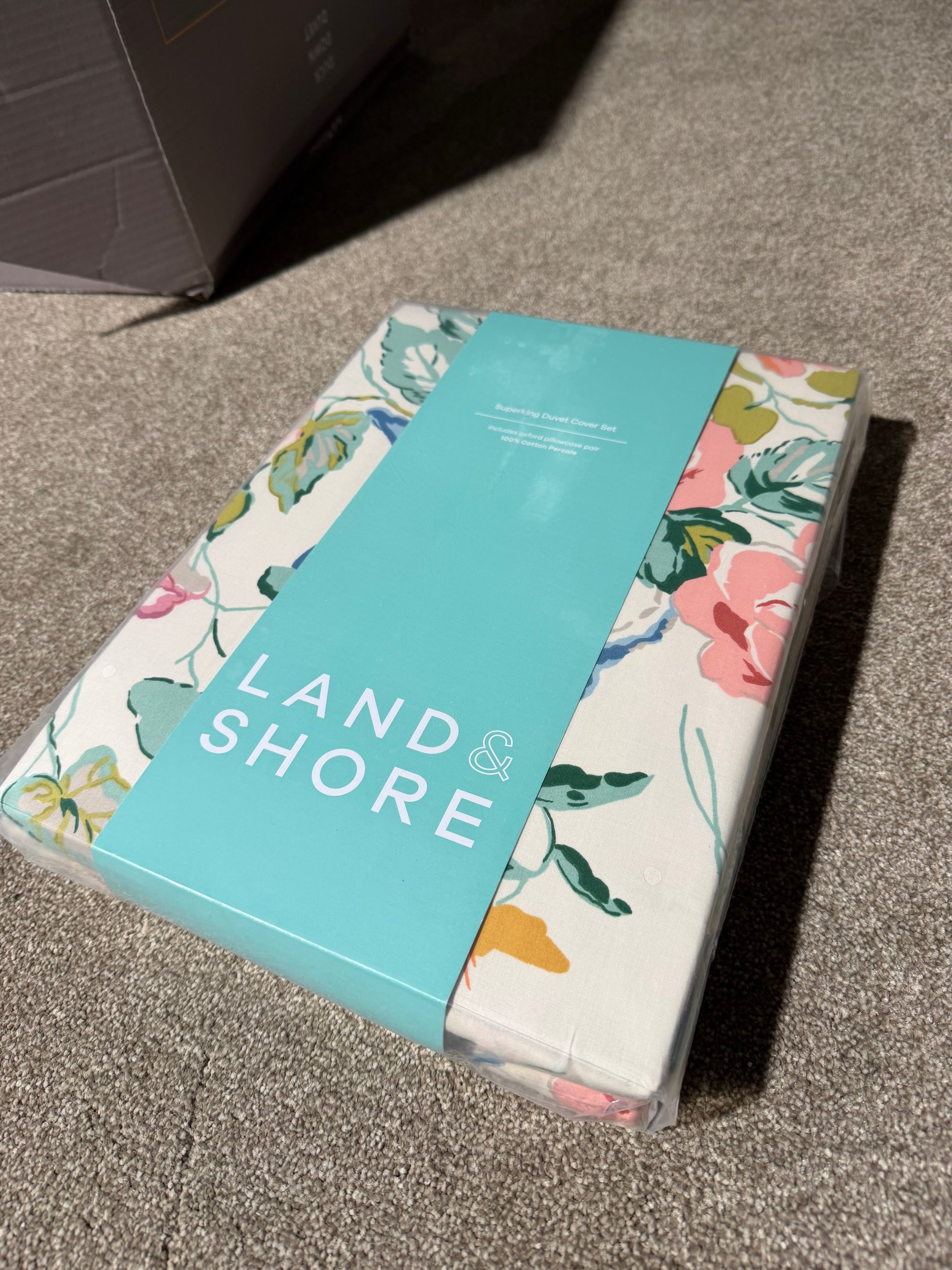 Land & Shore Bloom Super King Duvet Cover Set, Multi