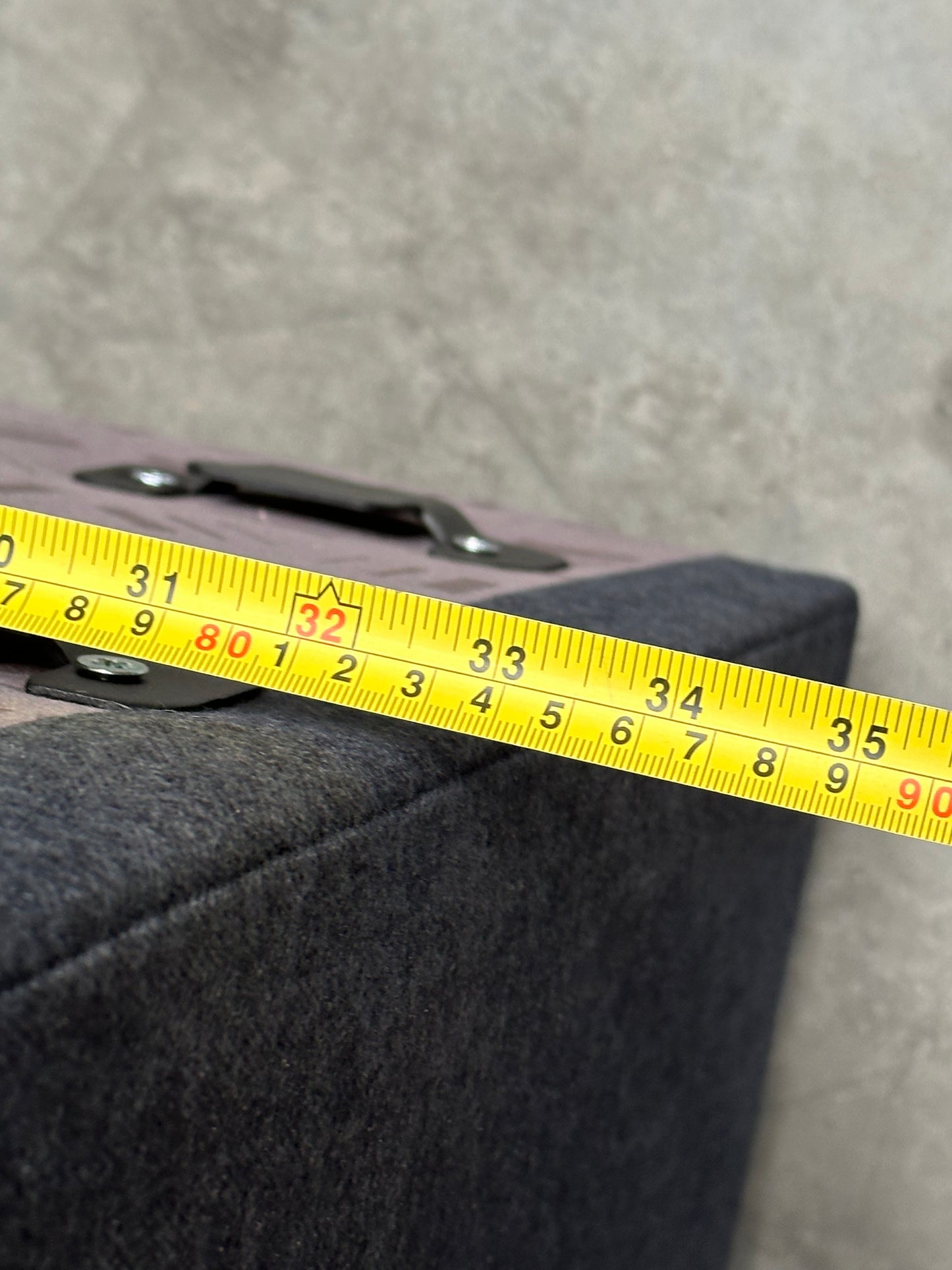 John Lewis Oliver Small Armless Soft Brusehd Tweed Navy Band A