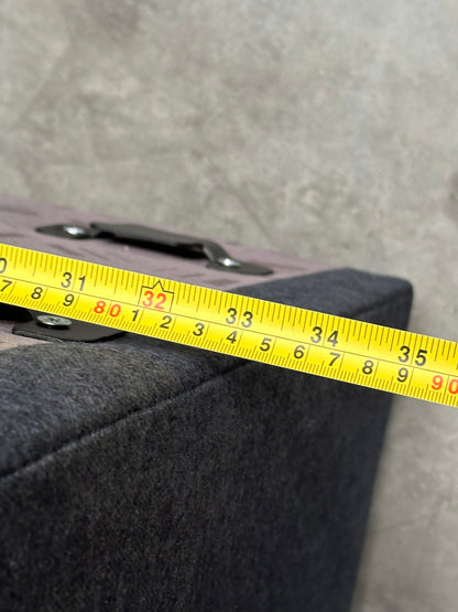 John Lewis Oliver Small Armless Soft Brusehd Tweed Navy Band A