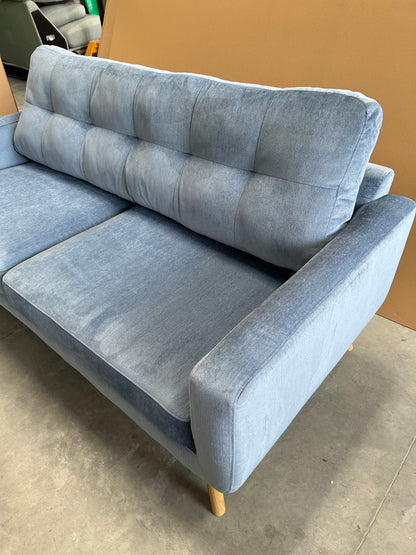 John Lewis Barbican Large 3 Seater Sofa Aquaclean Titan Blue