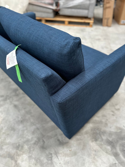 John Lewis Bailey II Medium Sofa Bed, Light Leg, Navy