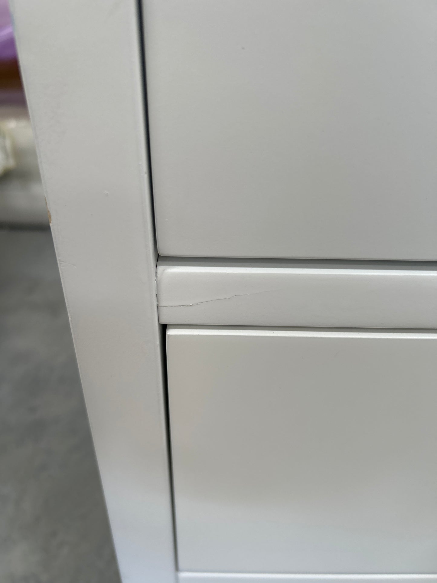 John Lewis Wilton 2 Drawer Bedside Cabinet White