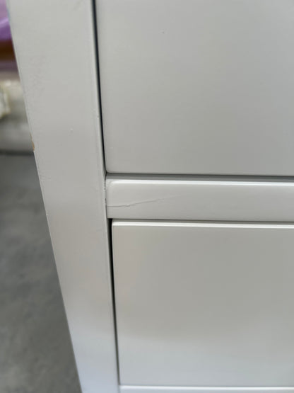 John Lewis Wilton 2 Drawer Bedside Cabinet White