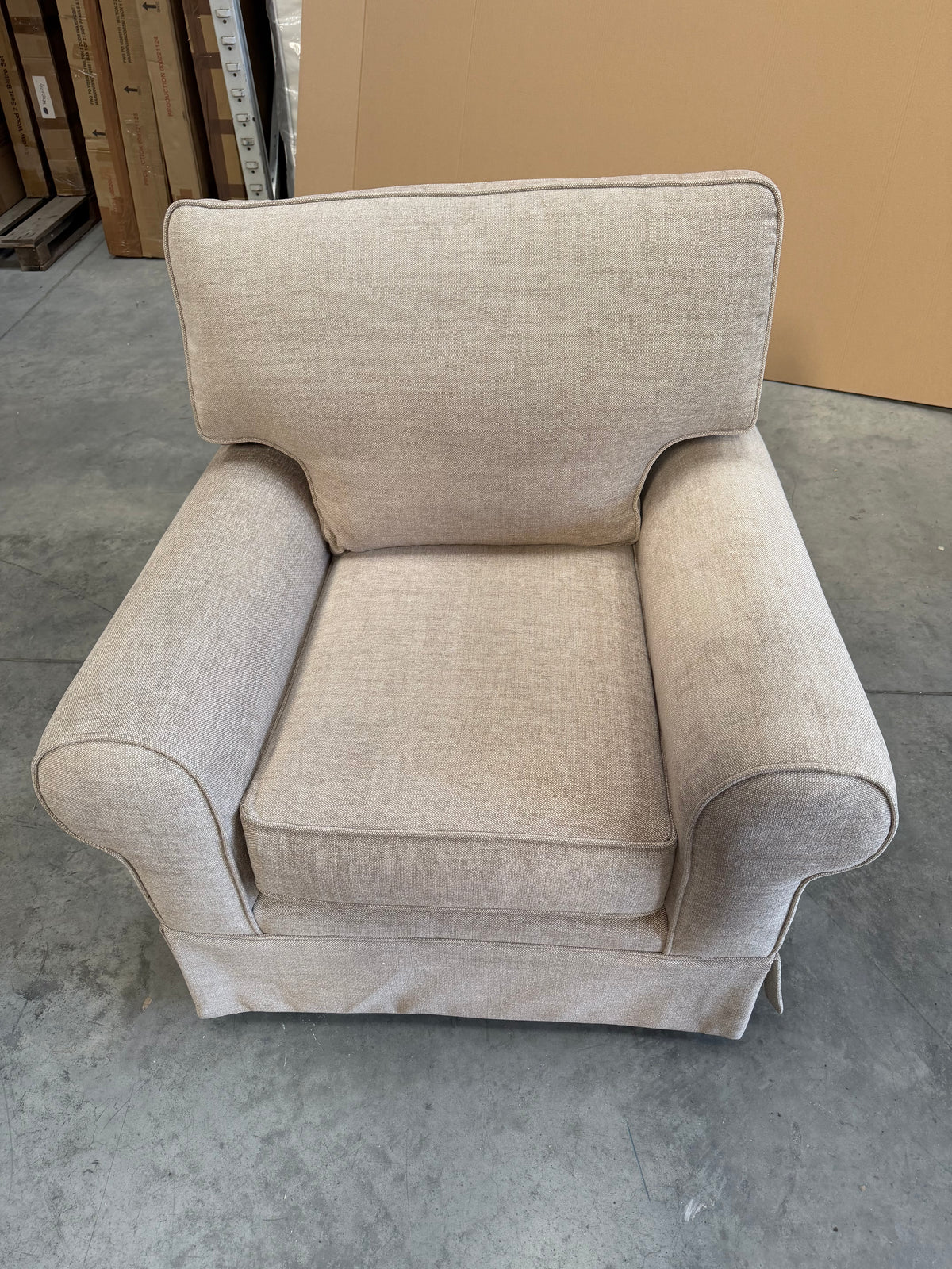 John Lewis Padstow II Armchair Chunky Chenille Natural